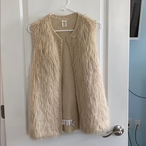 Faux fur vest